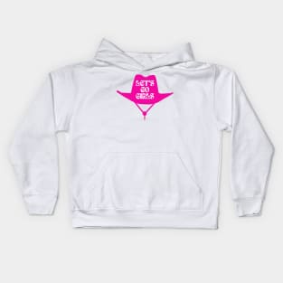 Let’s Go Girls Pink Cowgirl Hat Kids Hoodie